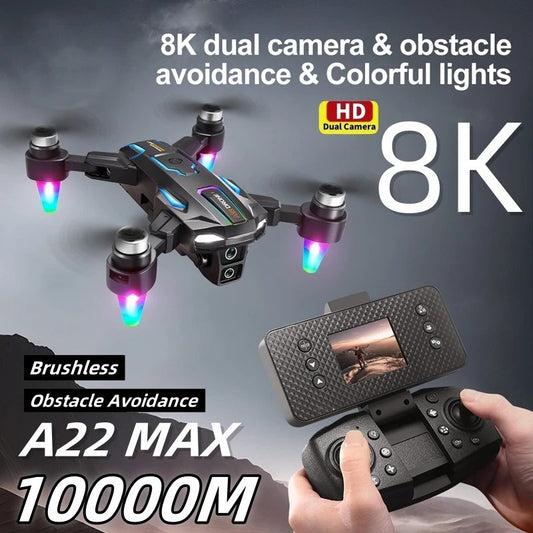 A22 Max Drone 8k Esc Dual Camera 5g Hd Aerial Photography Wifi Optical Drone
