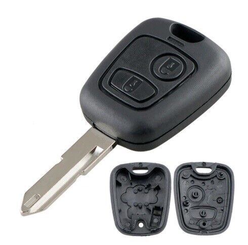 2 Button Remote Fob Shell Key for Peugeot 106 107 206 207 407 806