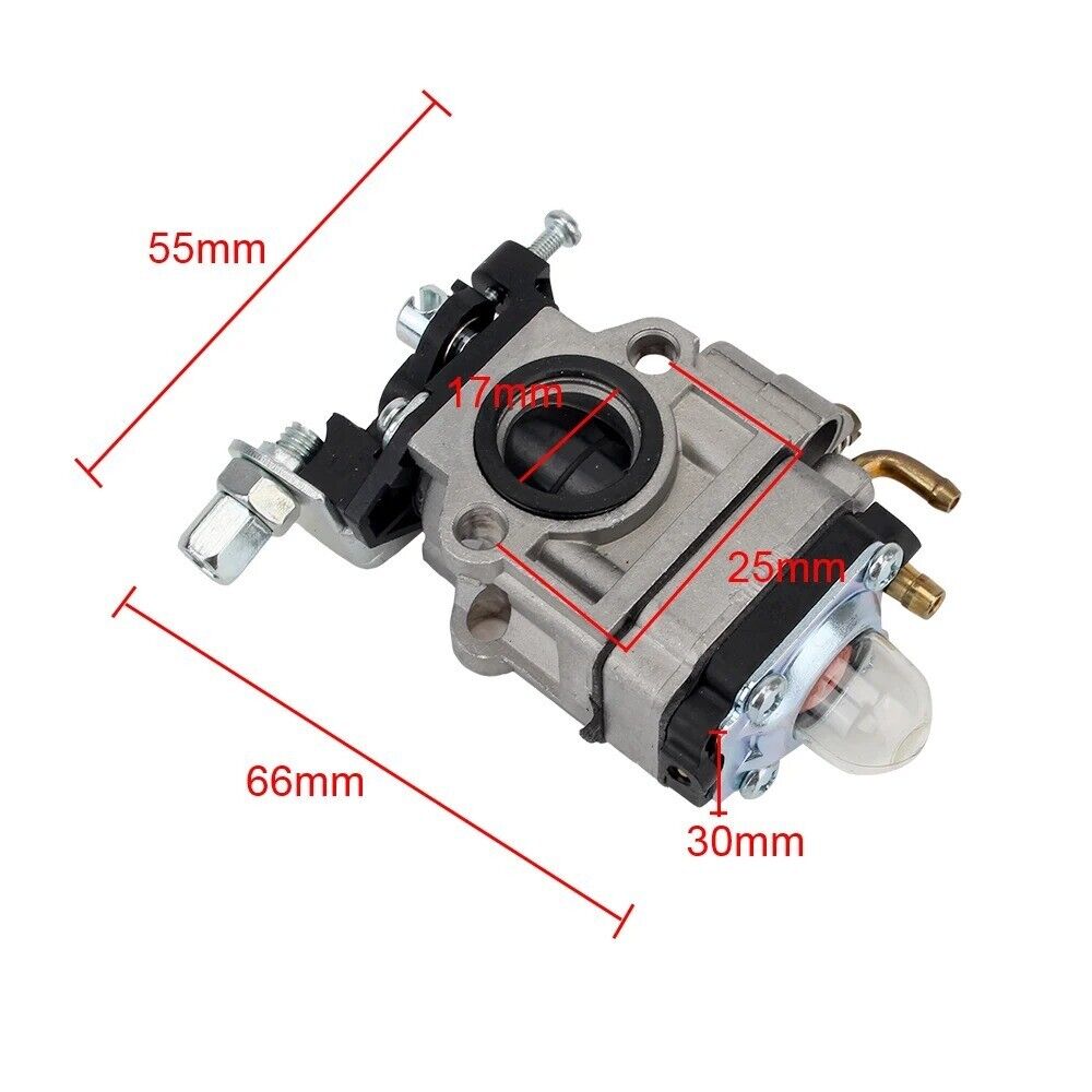 15mm Carburetor for 40cc- 49cc Mini Scooter ATV Strimmer Grass Cutter Chainsaw