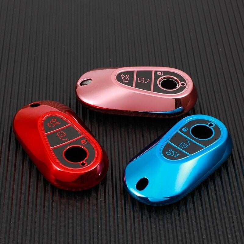 Key Case Cover for Mercedes Benz 2021 C S Class W223 W206 S350L S400L TPU Cover