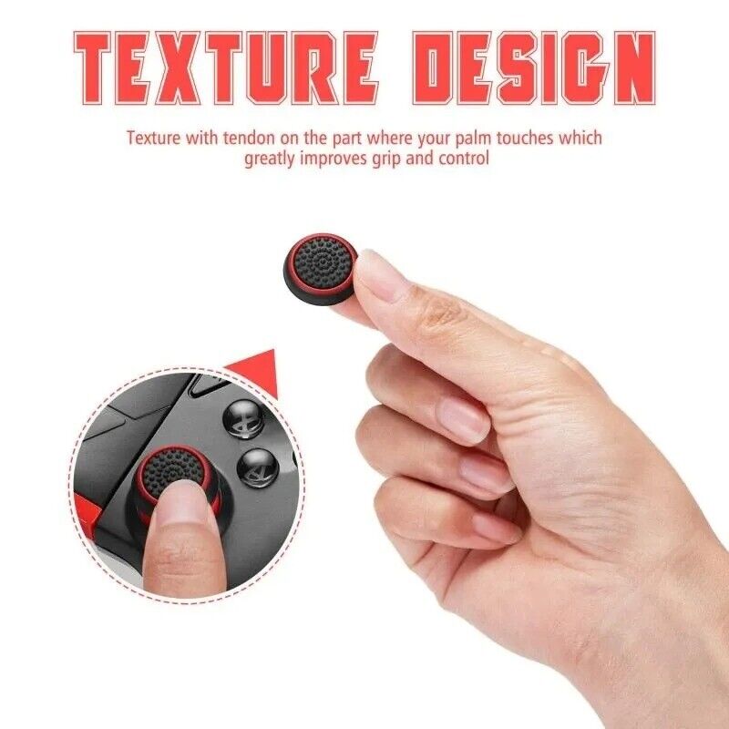 2x Non-Slip Analog Joystick Thumbstick Thumb Stick Grip Caps PS3 PS4 PS5 Xbox