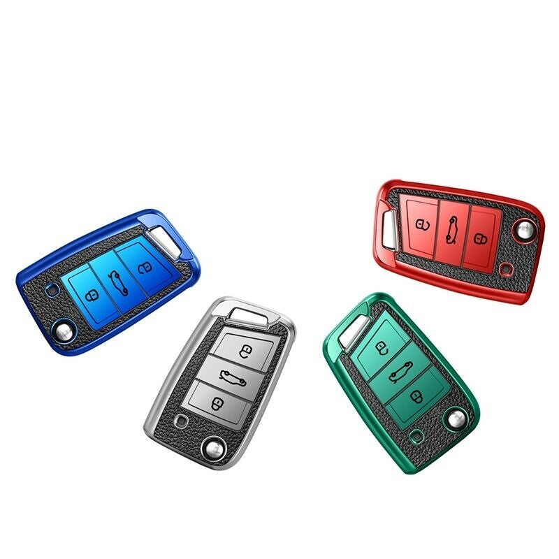 VW TPU Car Key Cover Case for VW Golf 7 MK7 MK2 Tiguan and Skoda Octavia