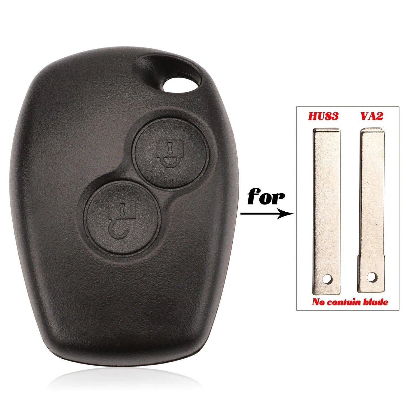 2/3 Button Button Remote Key Shell Case Renault Espace Laguna Duster Logan Dacia