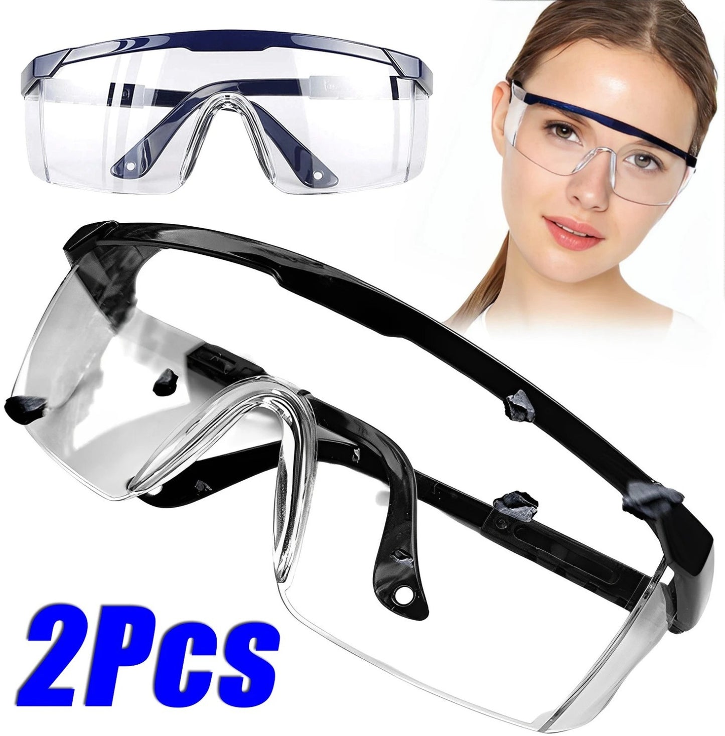 Work Safety Glasses Eye Protecting Lab Goggles Protective Anti-Splash Glasses