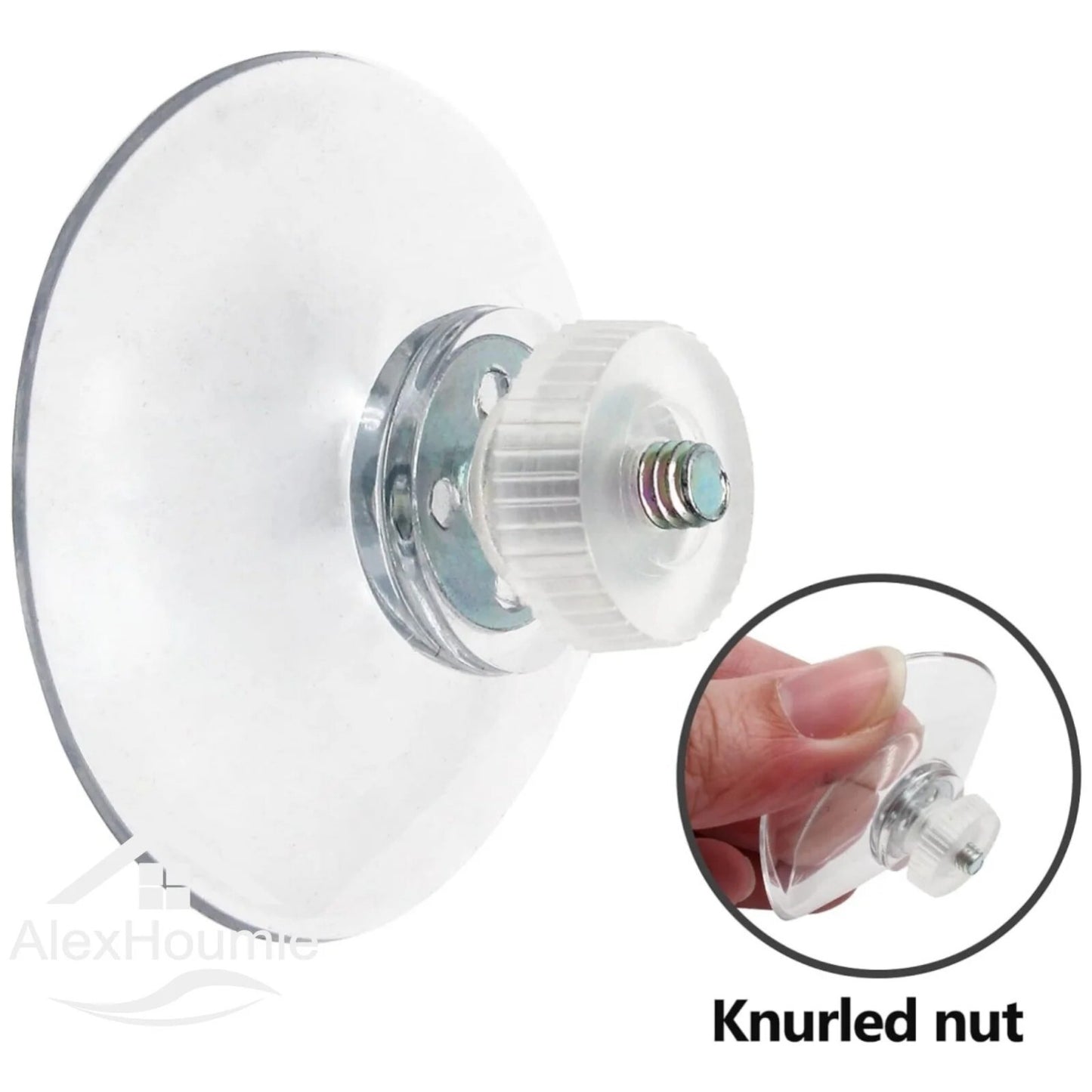 M4 13mm Clear Suction Cups Nut Thumb Screw Pad Suckers for Bathroom Kitchen