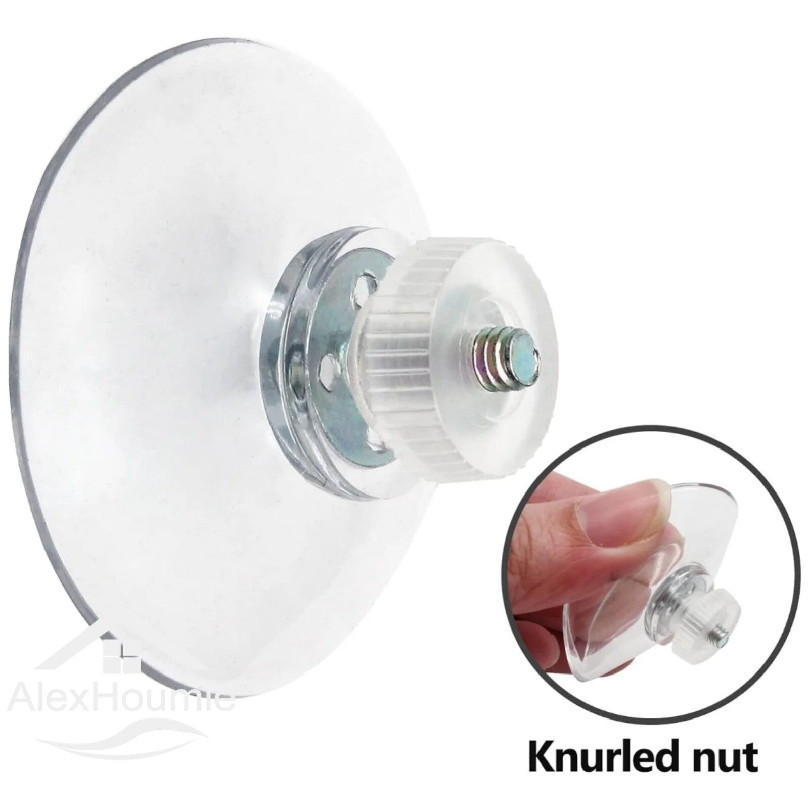 M4 13mm Clear Suction Cups Nut Thumb Screw Pad Suckers for Bathroom Kitchen