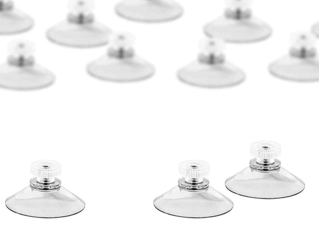 40mm M4 Thread Thumb Screw Clear Suction Cups Hooks for Kitchen and Bathroom