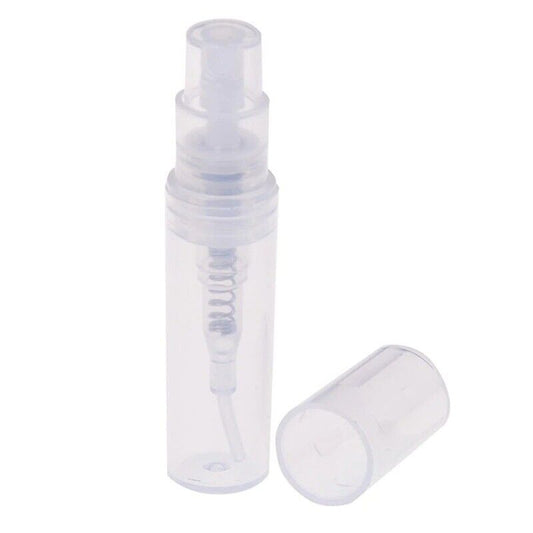 5x 2ml Clear Plastic Spray Bottle for Perfume Cosmetic After Shave Travel