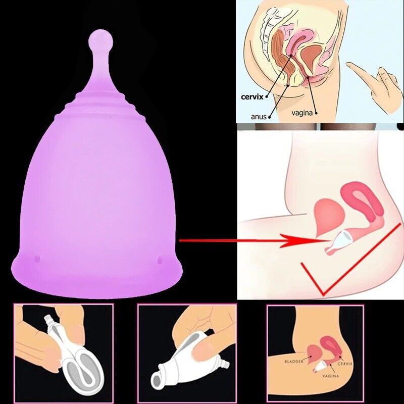 Menstrual Period Cup with Storage Case Portable Women Period Cup