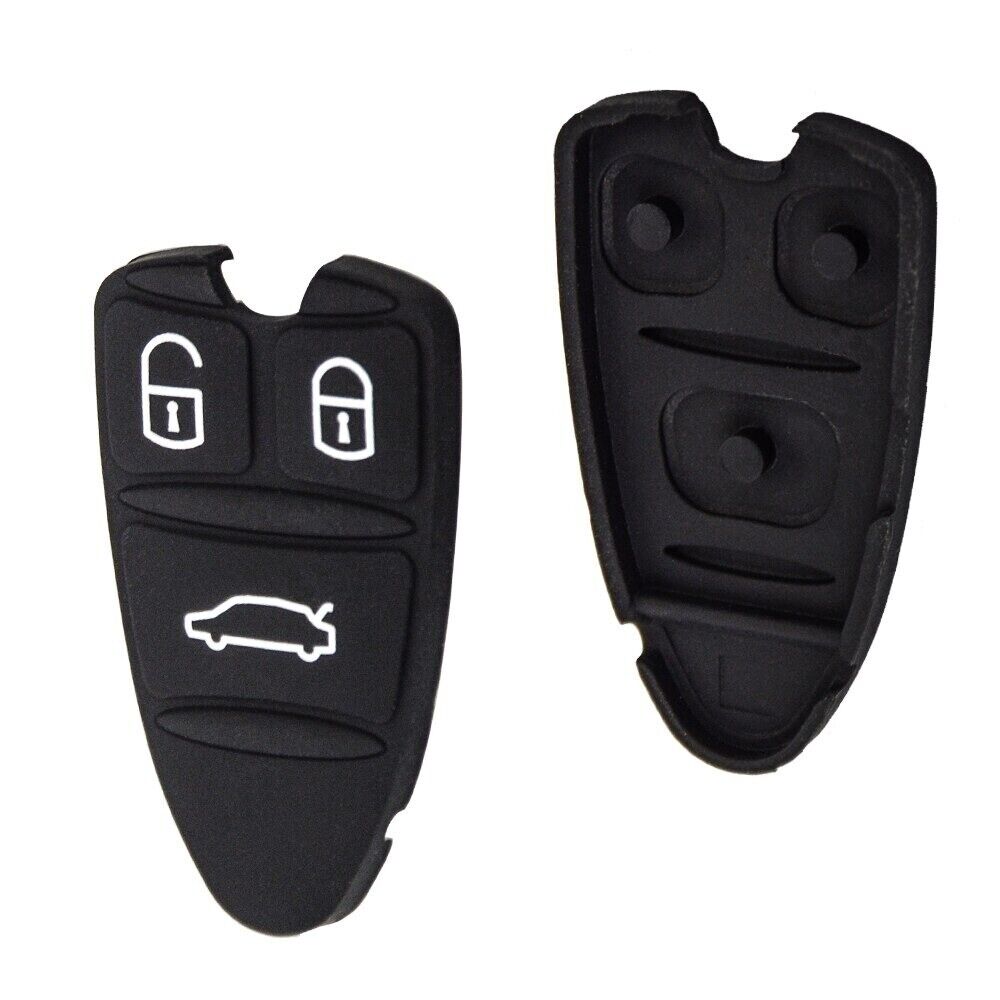 3 Buttons Key Rubber Pad Repair Replacement for Alfa Romeo 156 Brera 159 Spider