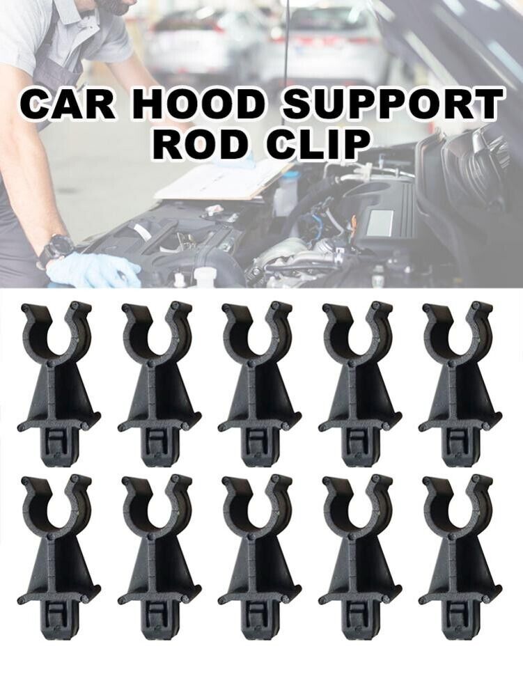 10x Car Hood Retainer Hood Support Pro d Rod Clip Holder Prop Rod Clips Nissan