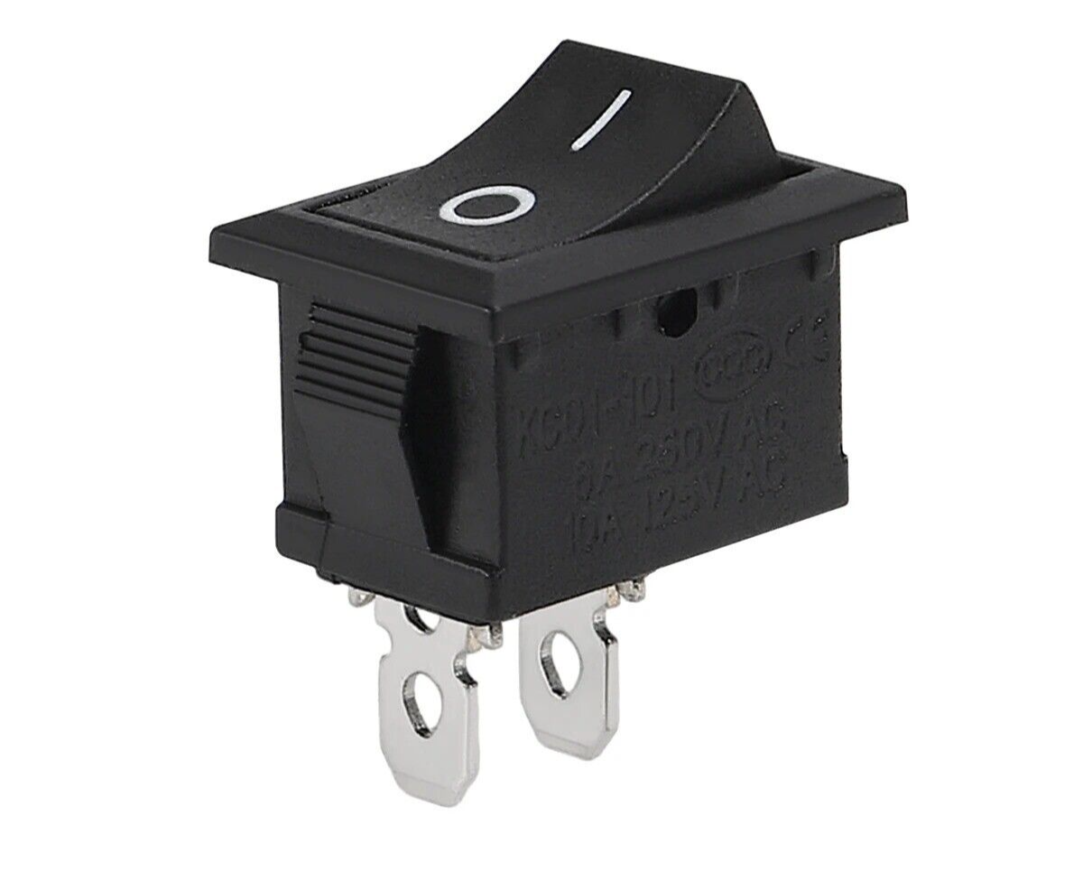 1x Snap-in Boat Rocker Switch Toggle Power SPST ON-OFF 2 Pin AC 250V 6A 125V
