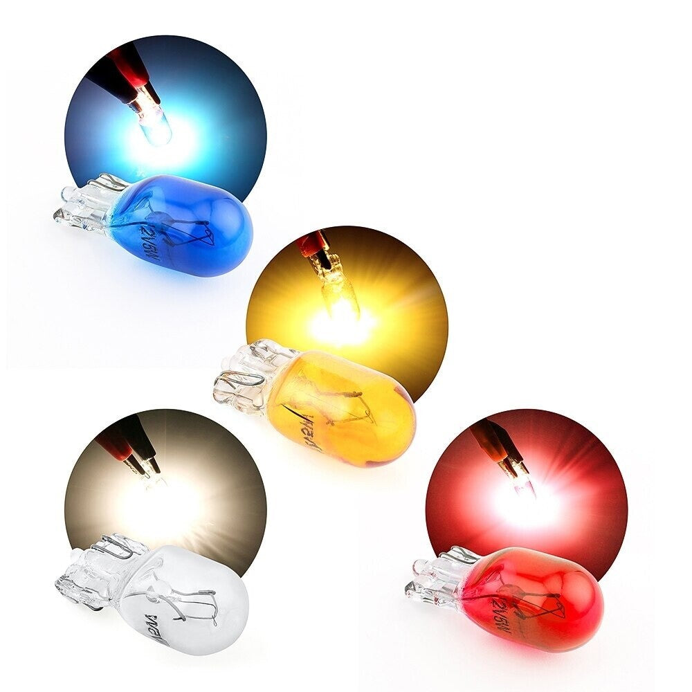 20x ORANGE PUSH IN CAR CAPLESS NUMBER PLATE 501 BULBS W5W 12V 5W SIDE LIGHT