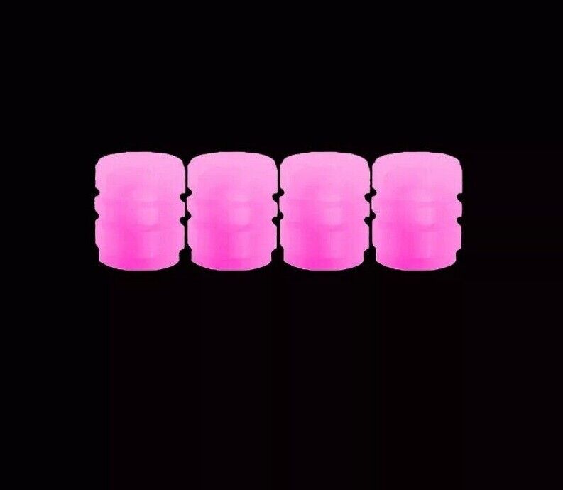 4x Luminous Valve Caps Fluorescent Night Glowing Car Motorcycle Bicycle