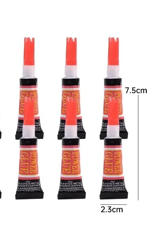 5x Super Glue Wood Rubber Metal Glass Glue Acrylic Liquid Clear Glue Universal