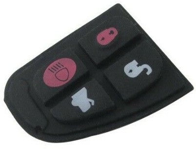 4 Button Remote Key Fob Rubber Pad Replacement for Jaguar X Type XF E S