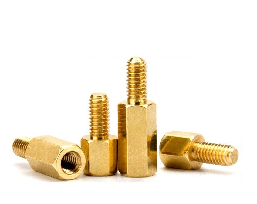 M2.5 Brass Standoffs Male to Female PCB Standoffs Spacers 4mm-20mm