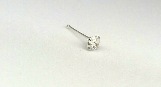 Silver Nose Stud Nose Piercing Stud 925 Sterling Silver 3 mm