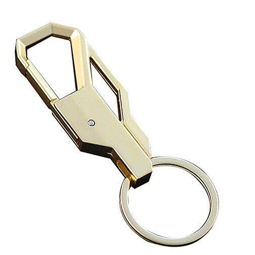 Key Ring Keychain Gold Colour Men Fashion Concise for Car Keys 