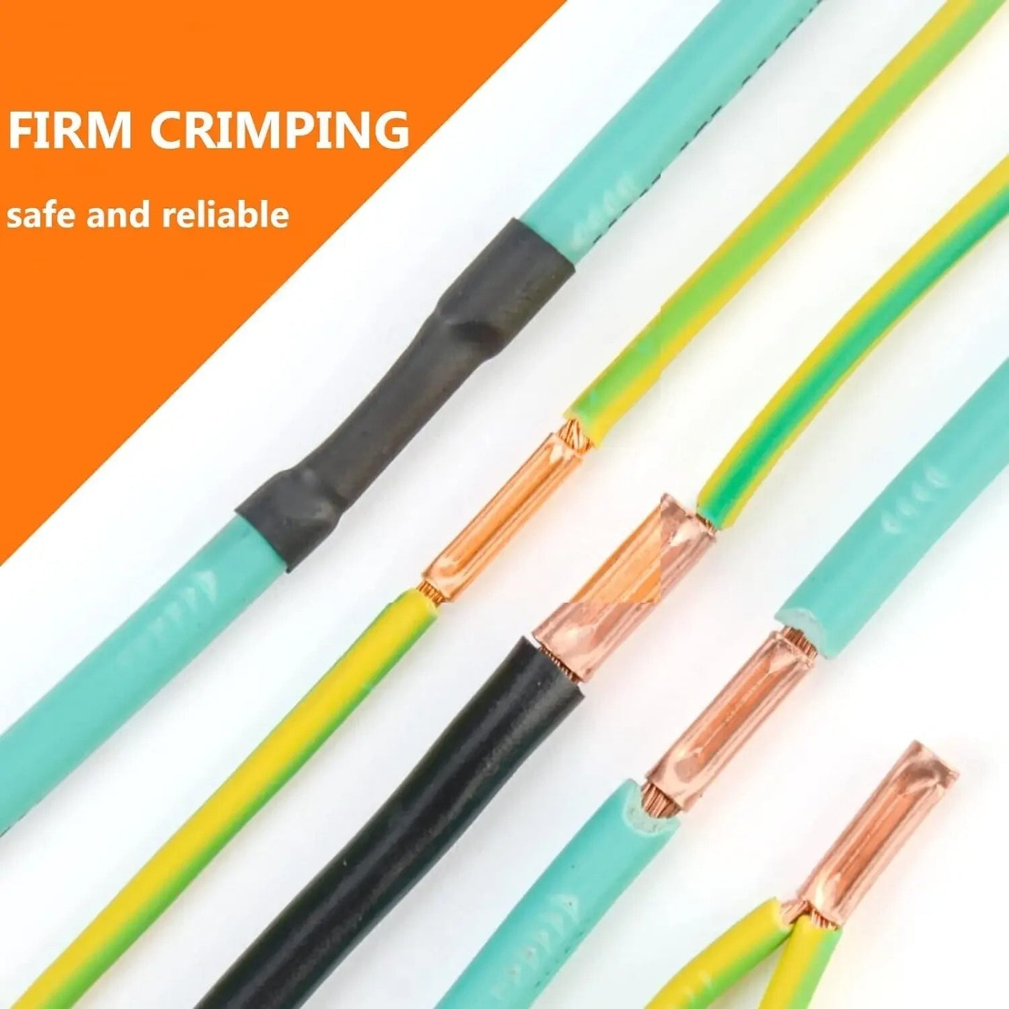 10x Wire Ferrules 7 Size Copper Crimp Connector Electrical Butt Terminal