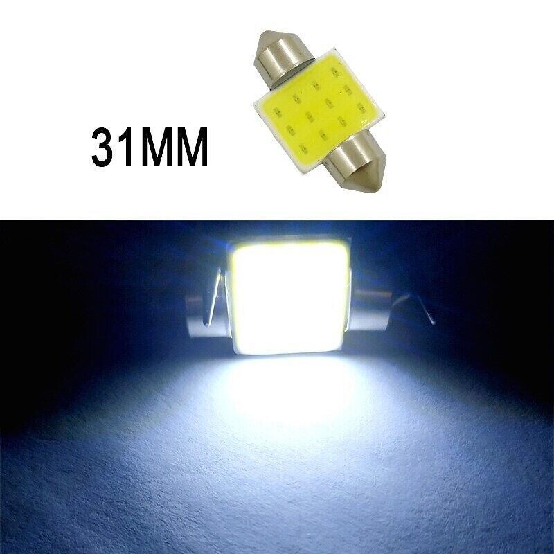 C5W Festoon Cob White Car Led Number Plate Light Bulbs31 36 - 41mm 12v