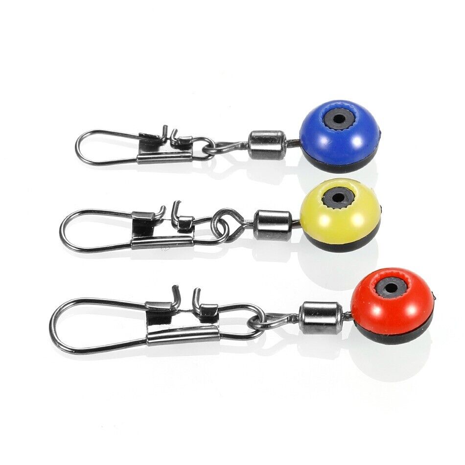 10x Fishing Float Bobber Stops Space Beans Swivel Connectors Wobbler Sea Fishing