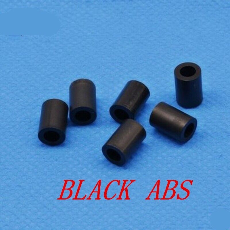 10x M5 4mm Black Round Spacers Standoffs Washers