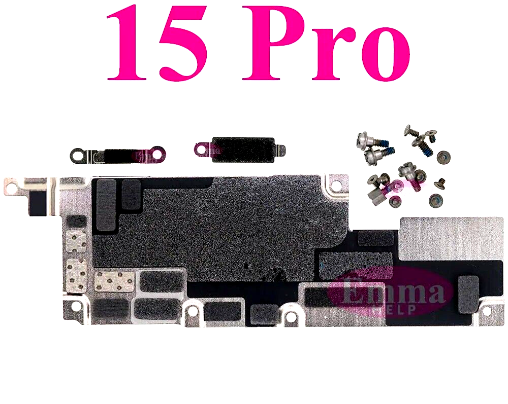 Inner Metal Cover Plate Mainboard inner Iron with Screws for iPhone 15 Plus Pro