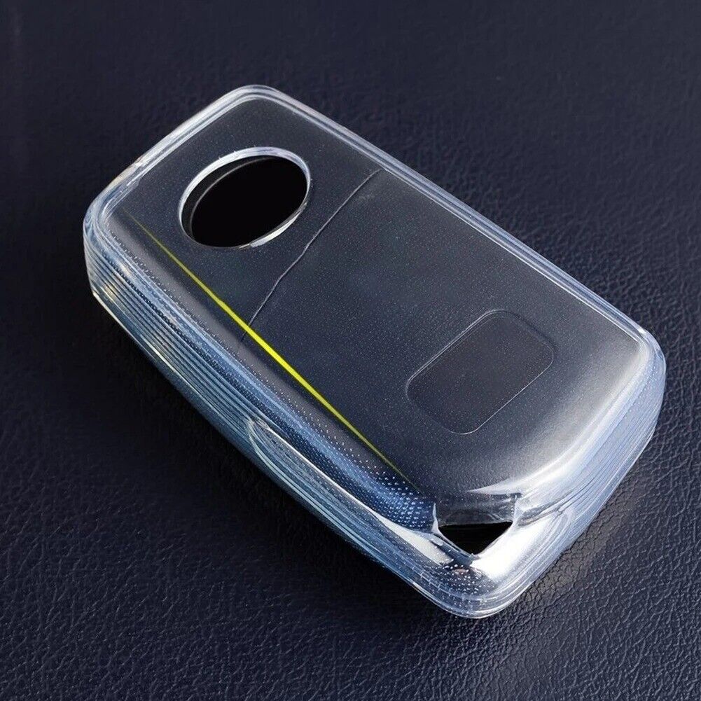 Transparent Car Key Case Cover for Toyota RAV4 19-23 Corolla Camry 18-23