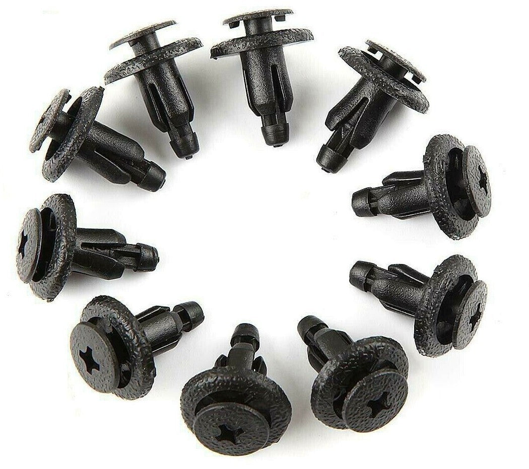 10x Universal Car Bumper Fender Hole Plastic Rivets Fasteners Clips for Honda