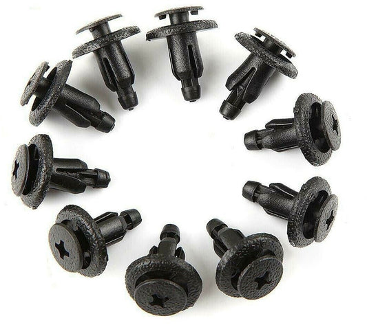 10x Universal Car Bumper Fender Hole Plastic Rivets Fasteners Clips for Honda