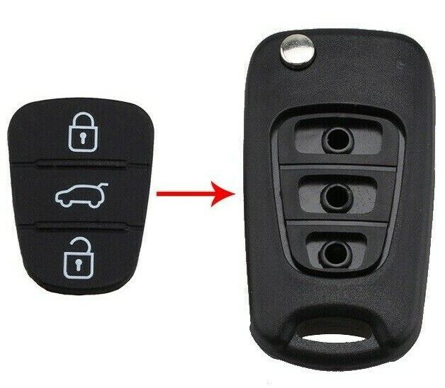 3 BUTTON REMOTE KEY FOB RUBBER PAD INSERT REPAIR FOR KIA RIO CEED PICANTO