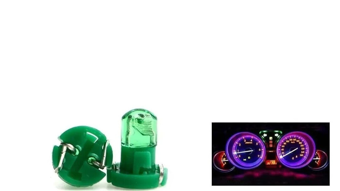 1x Green 12V Auto Central Control Lamp T4.2 Instrument Panel LED COB Light