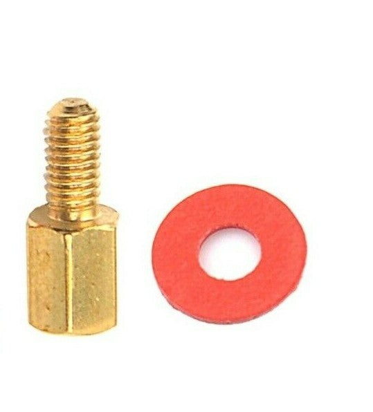 10x 6.5mm Brass Standoff 6-32 M3 PC Motherboard Riser + Screws + Washers