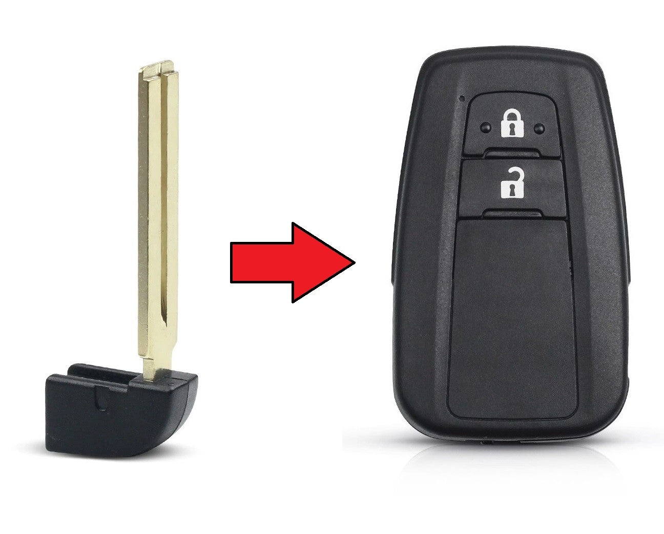 Uncut Key Blade for Toyota 2018-2019 C-HR Avalon RAV4 Camry