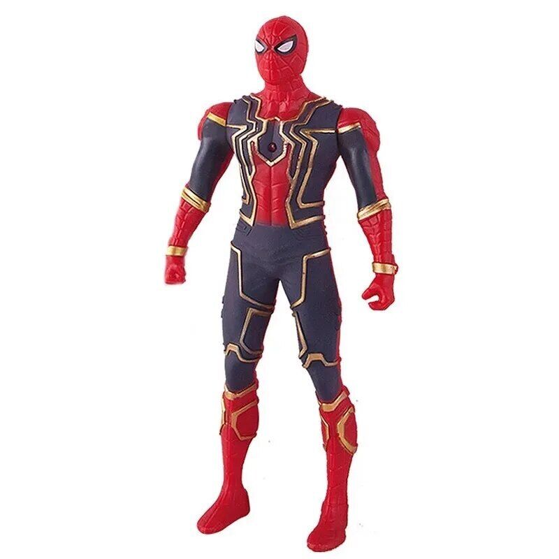 Children Toys Marvel Anime Figures Spiderman Hulk Iron Man Captain America 17cm