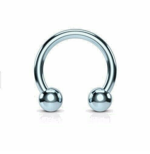 NOSE STUD PIERCING STAINLESS 316L  HORSESHOE (1.2*8*3mm)
