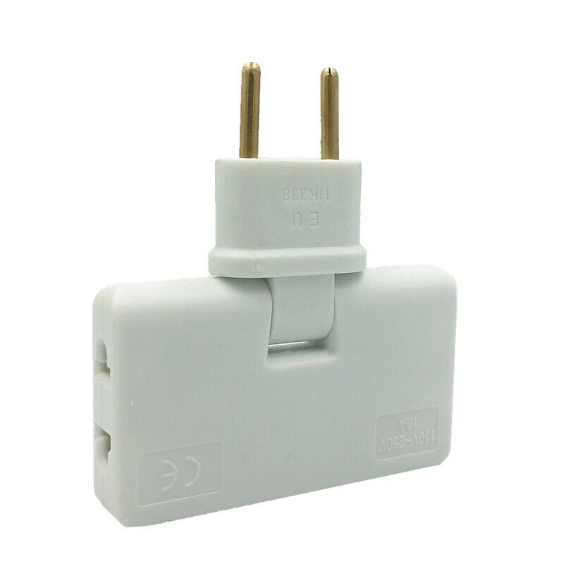 EU/AU/US to EU Converter Extension Travel Adapter with 3 Ports