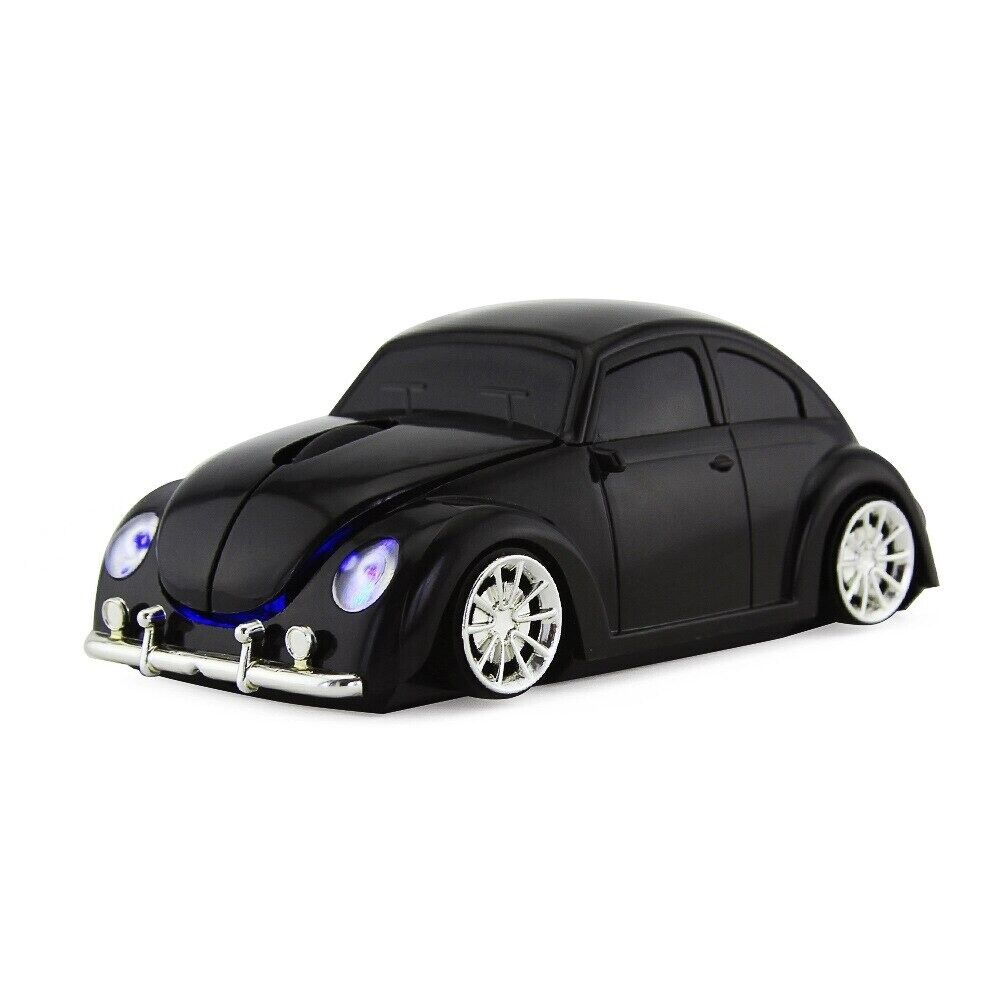 USB 2.4GH Wireless Mouse Retro Car with Led Light Gift Present