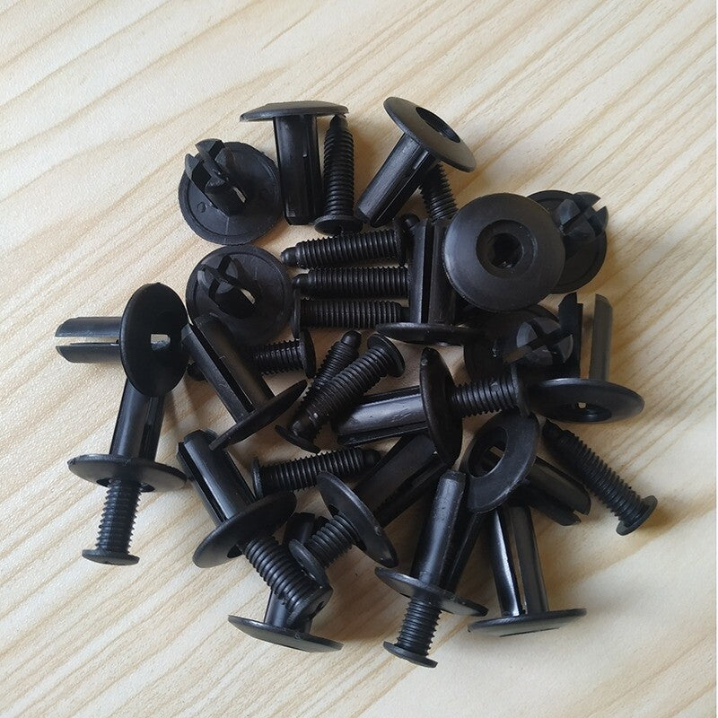 10x 7mm Hole Push In Retainer Fastener Car Fender Expansion Screw Rivet Clips