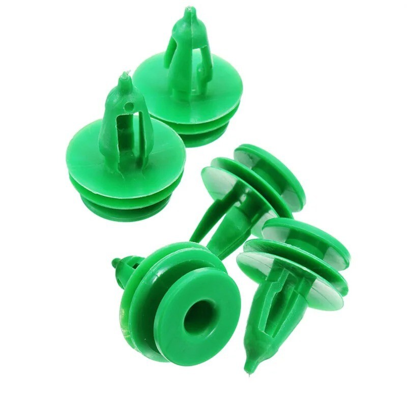 10x Car Door Panel Trim Fasteners Plastic Green Clips for Chrysler WJ For Jeep