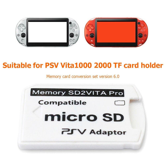 Version 6.0 SD2VITA Memory Card Adapter Compatible for PS Vita PSV 3.65 System