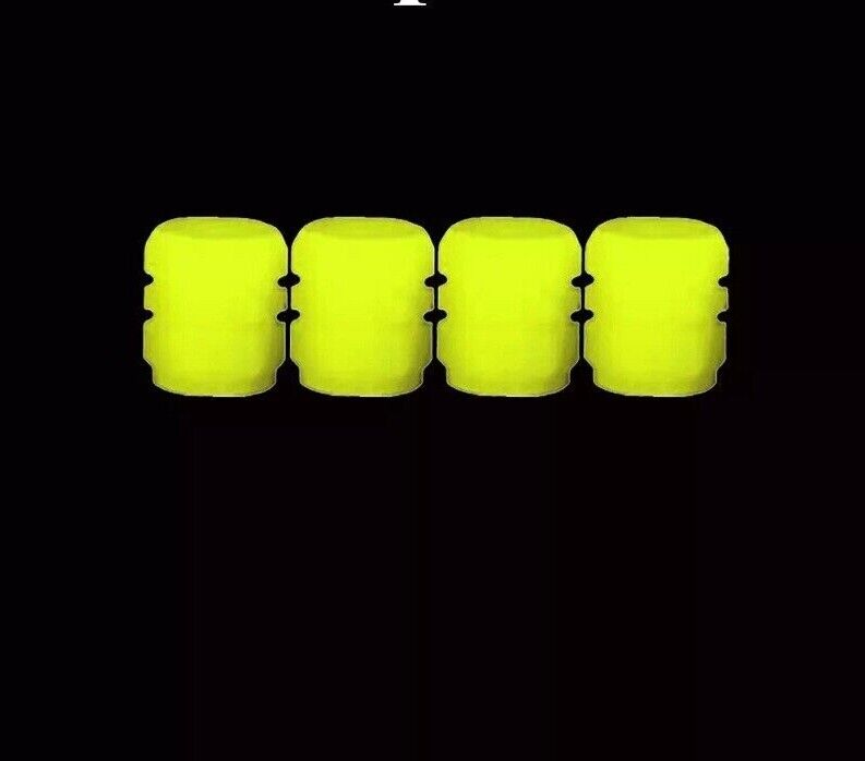 4x Luminous Valve Caps Fluorescent Night Glowing Car Motorcycle Bicycle