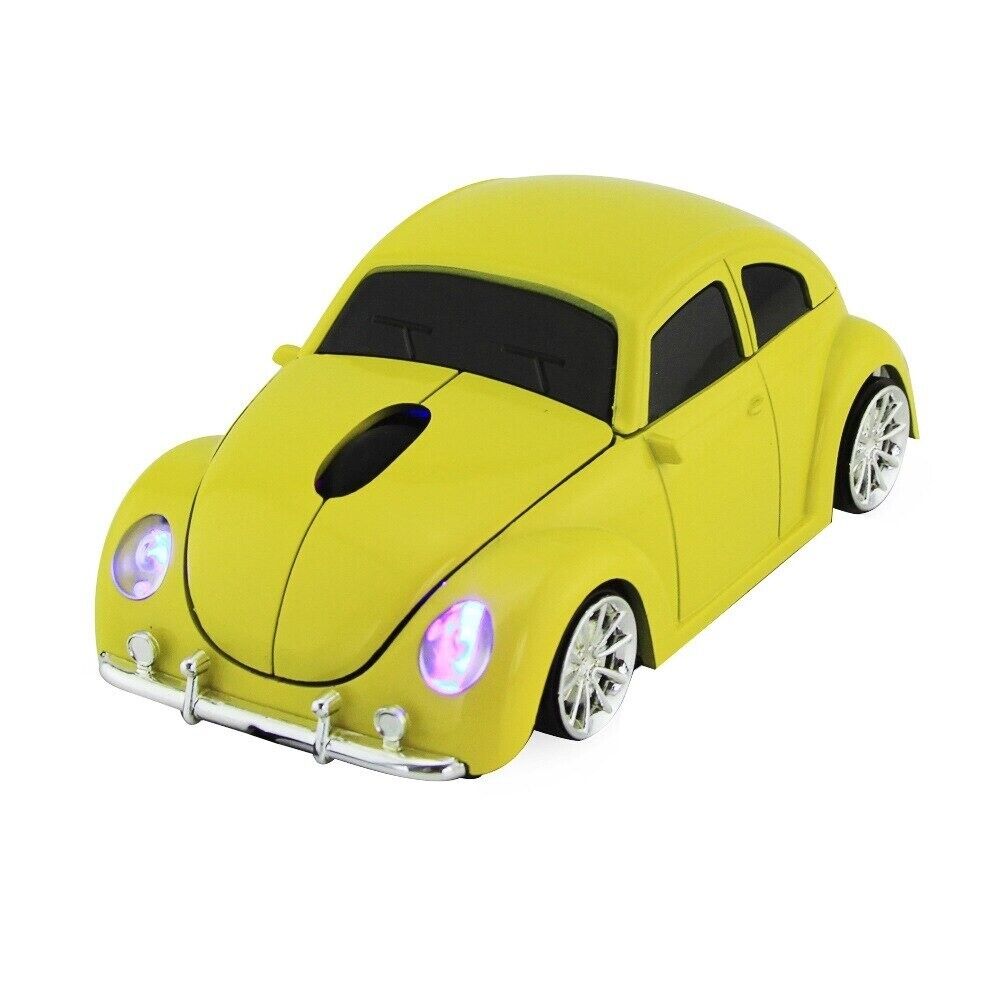 PC Mouse Wireless Led Light Gift Present Retro Car USB 2.4GH