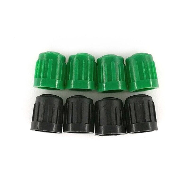 4x Plastic Tyre Valve Dust Valve Caps with Rubber Seal Inside for Car Bike 