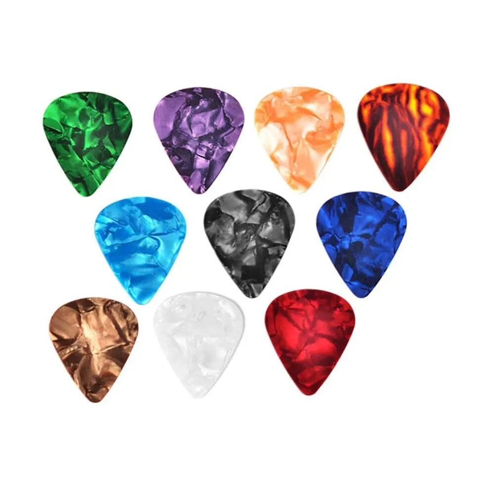 10Pcs Guitar Picks Guitar Pick Holder Set for Acoustic Electric Bass Guitar