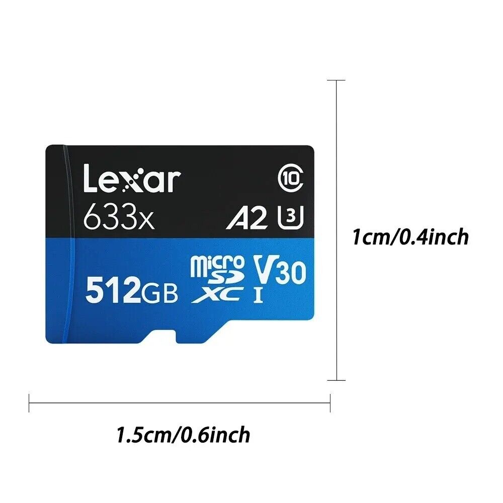 Lexar Micro SD Card 64GB Read 100MSD/TF Flash Card U1 U3 4K V30 Camera Card