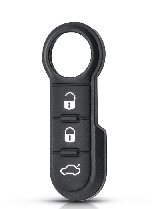 2x 3 Button Key Rubber Pad for Fiat 500 Abarth Panda Punto Bravo Ducato