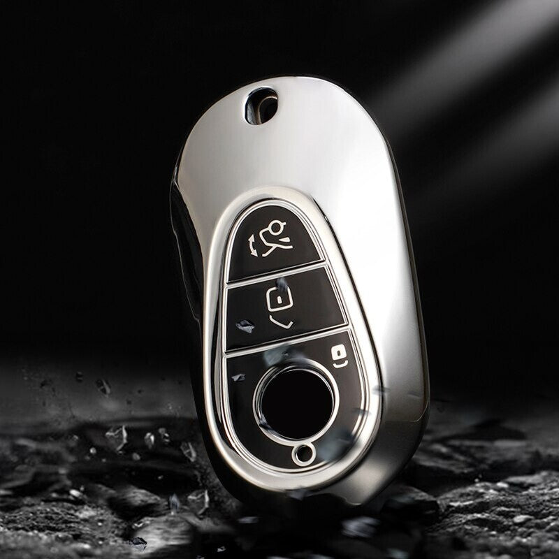 TPU Key Fob Case Cover for Mercedes Benz 2021 C /S Class W223 W206 S350L S400L