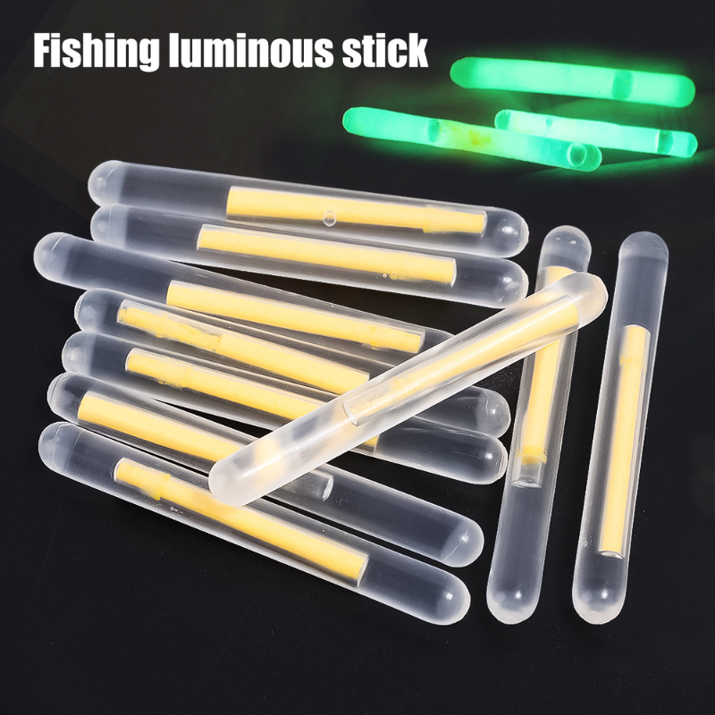 10x Night Fishing Float Rod Light Dark Glow Stick Fishing Fluorescence 2.2-4.5mm